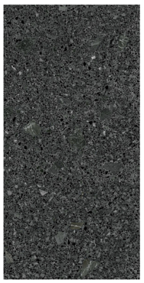 Керамогранит ARCANA ARC_STR_MG60120 Stracciatella Miscela-r Grafito 60x120 черный глазурованный матовый терраццо