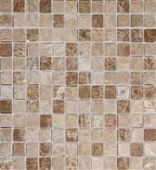 Мозаика Marble Mosaic Square 48x48 Emperador Light Mat 30.5x30.5 коричневая матовая под камень, чип 48x48 квадратный