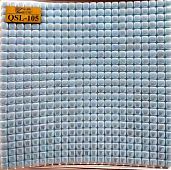 Мозаика Gidrostroy Glass Mosaic QSL-105 30x30 стеклянная голубая глянцевая, чип 10x10 квадратный