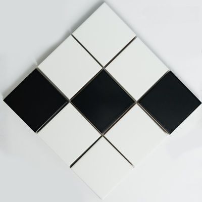 Мозаика NSmosaic FK-101A Ceramic 10x10 белый глянцевая моноколор, чип квадратный