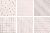 Вставка Axima 58256 Адажио D светлая набор из 6-пл. 20x20 белая матовая с орнаментом