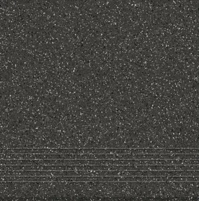 Ступень Cersanit ML4A403D Milton 29.8x29.8 чёрная натуральная под камень