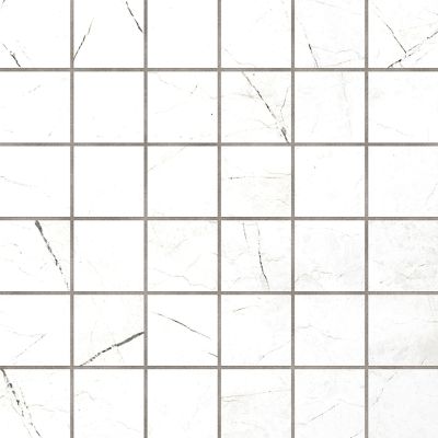 Мозаика Estima Mosaic/VS01_NS/30x30/5x5 Vision White 30x30 белая неполированная под камень, чип 5x5 квадратный