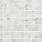 Мозаика Vidrepur С0002257 Marble № 4302 (на сетке) 31.7x31.7 белая глазурованная глянцевая под мозаику