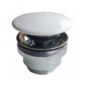 Донный клапан Kerama Marazzi DRR.1/WHT с керамической крышкой для раковин белый глянцевый