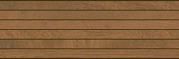 Настенная плитка Eurotile Ceramica 148 LNR2BR Liston 29.5x89.5 бежевая / коричневая матовая под дерево