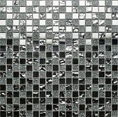 Мозаика Orro mosaic MIRAGE 30x30 серая глянцевая стеклянная, чип 15x15 квадратный