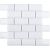Мозаика Star Mosaic AM81945 / С0003967 Metro White Glossy 28.8x29.4 белая глянцевая моноколор, чип 45x95 мм прямоугольный