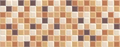 Настенная плитка Azori 504031101 Mariscos Mosaic Mocca 20.1x50.5 коричневая глянцевая под мозаику