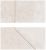 Декоративная плитка ABK PF60000268 ALPES RAW DEC.SIGN IVORY MIX2 (комплект из 2-х штук) 30x60 кремовая матовая под камень
