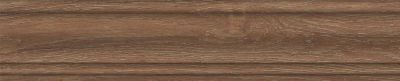 Плинтус Kerama Marazzi SG7328\BTG Тровазо 8x39.8 коричневый матовый / рельефный под дерево