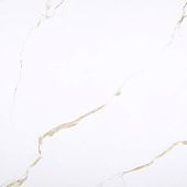 Керамогранит Bonaparte Golden Carrara 60x60 белый / золотой полированный под мрамор