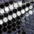 Мозаика Vidrepur С0003592 Circle № 6108 (на сетке) 30.6x31.4 черная матовая моноколор, чип круглый