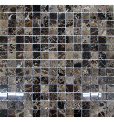 Мозаика FK Marble 30029 Classic Mosaic Emperador Dark 20-4P 30.5x30.5 коричневая полированная