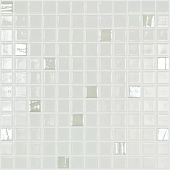 Мозаика Vidrepur Colors+ Diamante 100/710 (на сетке) 31.7x31.7 белая глянцевая моноколор, чип 25x25 квадратный
