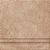 Ступень Cersanit C-CP4A156D Carpet 29.8x29.8 коричневая глазурованная матовая под бетон