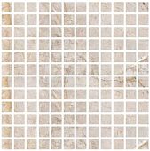 Мозаика Varmora Alkarz 30.3х30.3 глазурованная матовая под мрамор, чип 23.5х23.5 мм квадратный