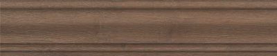 Плинтус Kerama Marazzi SG7327\BTG Тровазо 8x39.8 коричневый матовый / рельефный под дерево