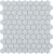 Мозаика Vidrepur С0002966 Nordic Hex № 909 Св.серая (на сетке) 30.7x31.7 светло-серая глянцевая под мозаику