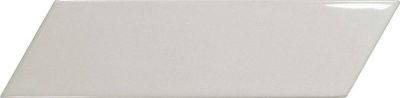 Настенная плитка Equipe 23350 Chevron Wall Light Grey Left 5,2х18,6 серая глянцевая моноколор