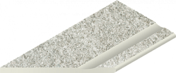Спецэлемент Italon 620090001051 Нордика Айс Бортик с выемкой левый закругленный / Nordica X2 Ice Bordo Svasato Round Sx 30x60 светло-серый натуральный под камень