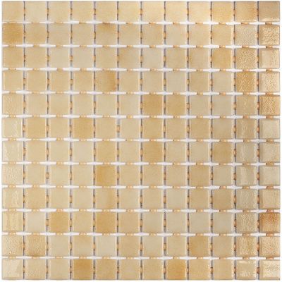Мозаика Vidrepur С0001665 Colors 504 (на сцепке) 31.7х39.6 песочная глянцевая оттенки цвета, чип 25x25 квадратный