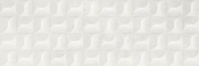 Настенная плитка Gracia Ceramica 010101004973 Lauretta white wall 04 300х900 белая матовая под бетон / 3D мозаика
