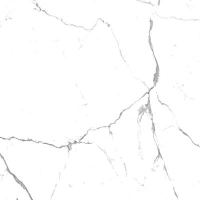 Керамогранит Eurotile Ceramica ST 0005 Statuario 60x60 белый матовый под мрамор
