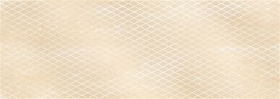 Декоративная плитка Eurotile Ceramica 56 Oxana 69.5x24.5 бежевая / коричневая глянцевая геометрия