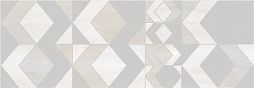 Декоративная плитка Eletto Ceramica 587842006 Gala Ivory Geometry Decor 24.2x70 серая матовая геометрия