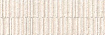 Настенная плитка Peronda 5087834758 Manhattan Bone Wavy SP/R 33.3x100 бежевая матовая / рельефная под бетон / цемент