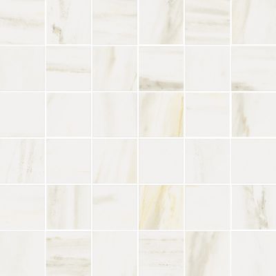 Мозаика Italon 610110001137 Stellaris Carrara Ivory Mosaico / Стелларис Каррара Айвори 30x30 слоновая кость натруальная под мрамор, чип квадратный