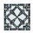 Напольная вставка Роскошная мозаика ВБ 35 6.6x6.6 Кастор платиновая стеклянная