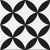 Керамогранит Prissmacer Circle Black Pre. 45x45 черно-белый матовый