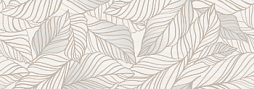 Декоративная плитка Kerlife SENSE CREMA 25,1x70,9 бежевая глянцевая флористика