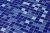 Мозаика Pixel mosaic PIX 648 из керамогранита 31.5x31.5 синяя матовая под камень / оттенки цвета, чип 25х25 мм квадратный