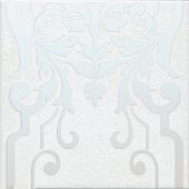 Декор Kerama Marazzi HGD\A566\5155 Барберино 20x20 белый глянцевый под кракелюр / орнамент