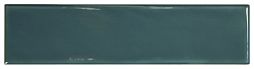 Настенная плитка WOW 124928 Grace Teal Gloss 7.5x30 зеленая глянцевая моноколор