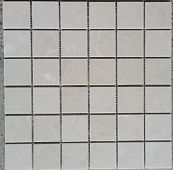 Мозаика Marble Mosaic Square 48x48 Royal Bottichino Mat 30.5x30.5 бежевая матовая под камень, чип 48x48 квадратный