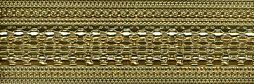 Бордюр Eurotile Ceramica 61 Lia Beige 29.5x9 золотой глянцевый с орнаментом