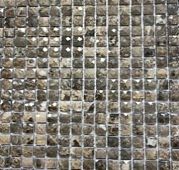 Мозаика Marble Mosaic Square 15x15 Diamond Hermes Emperador 30.5x30.5 коричневая полированная под камень, чип 15x15 квадратный
