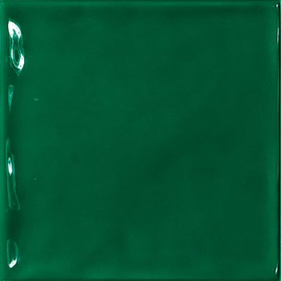 Настенная плитка El Barco 78797349 Chic Verde 15x15 зеленая рельефная / глянцевая моноколор