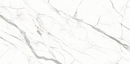 Керамогранит Ariostea UM6S300583 Ultra Marmi BIANCO STATUARIO Soft 150x300 белый / серый матовый под мрамор