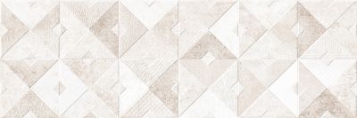 Настенная плитка ALMA Ceramica TWA11MAS014 Mars 60x20 белая / бежевая матовая под геометрию