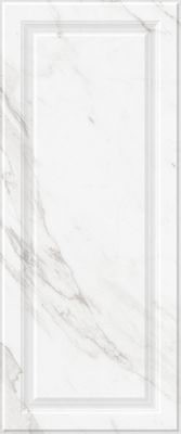 Настенная плитка Gracia Ceramica 010100001222 Scarlett white wall 02 250х600 белая матовая под мрамор