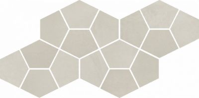 Мозаика Italon 620110000182 Континуум Пьюр Призм / Continuum Pure Mosaico Prism 41.3x20.5 бежевая натуральная под бетон