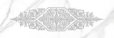 Декоративная плитка Laparet 04-01-1-17-03-00-479-0 х9999118876 Cassiopea 60x20 белая глазурованная глянцевая / неполированная под мрамор