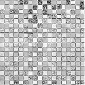 Мозаика Star Mosaic Silver 30x30 серебрянная глянцевая, чип 15x15 квадратный