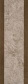 Incanto 572 300x900 Wall Floral Decor Brown Glossy 