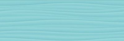 Настенная плитка Gracia Ceramica 010101004969 Marella turquoise wall 01 300х900 бирюзовая матовая моноколор / полосы